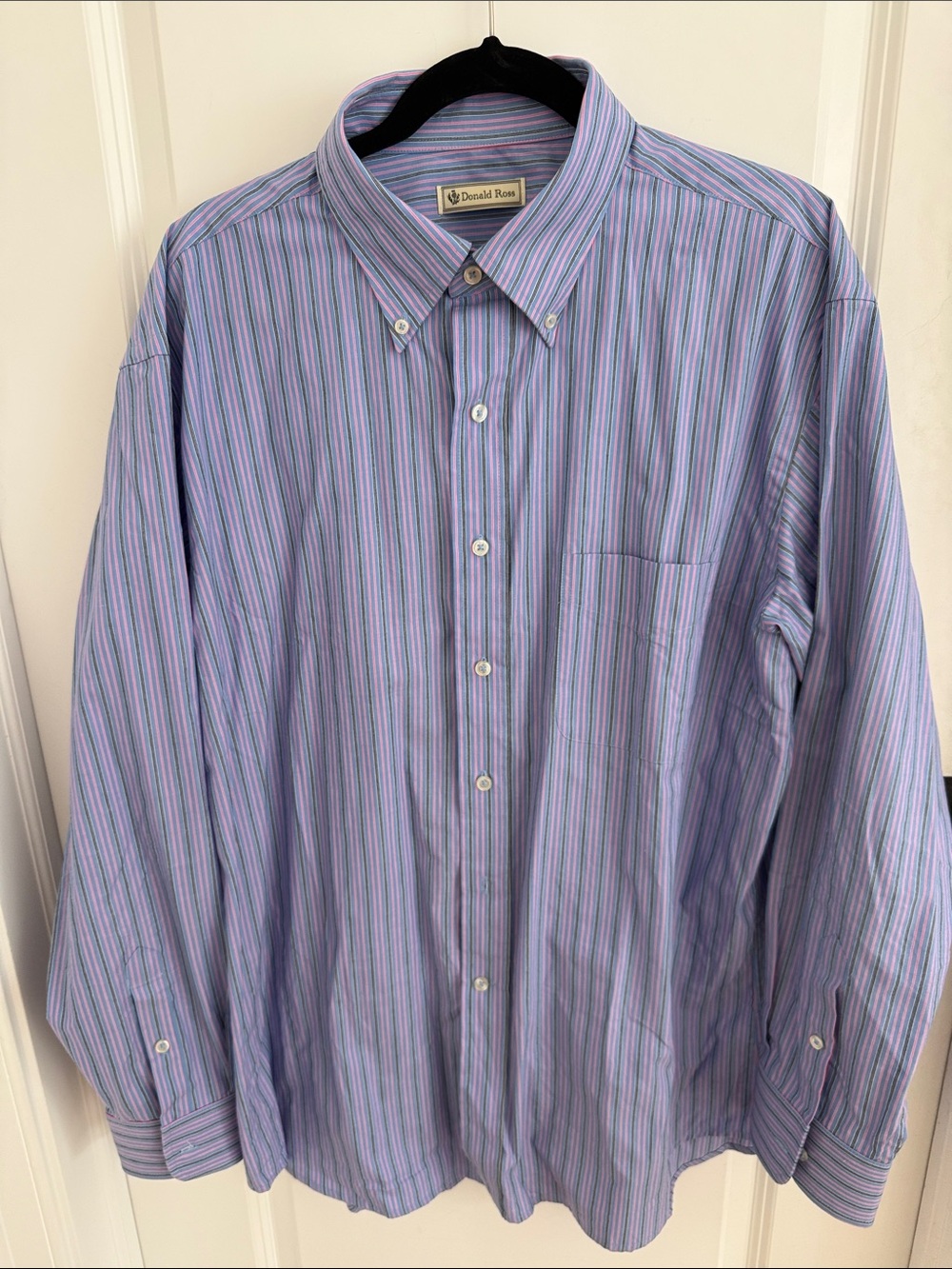 Donald Ross striped button down shirt